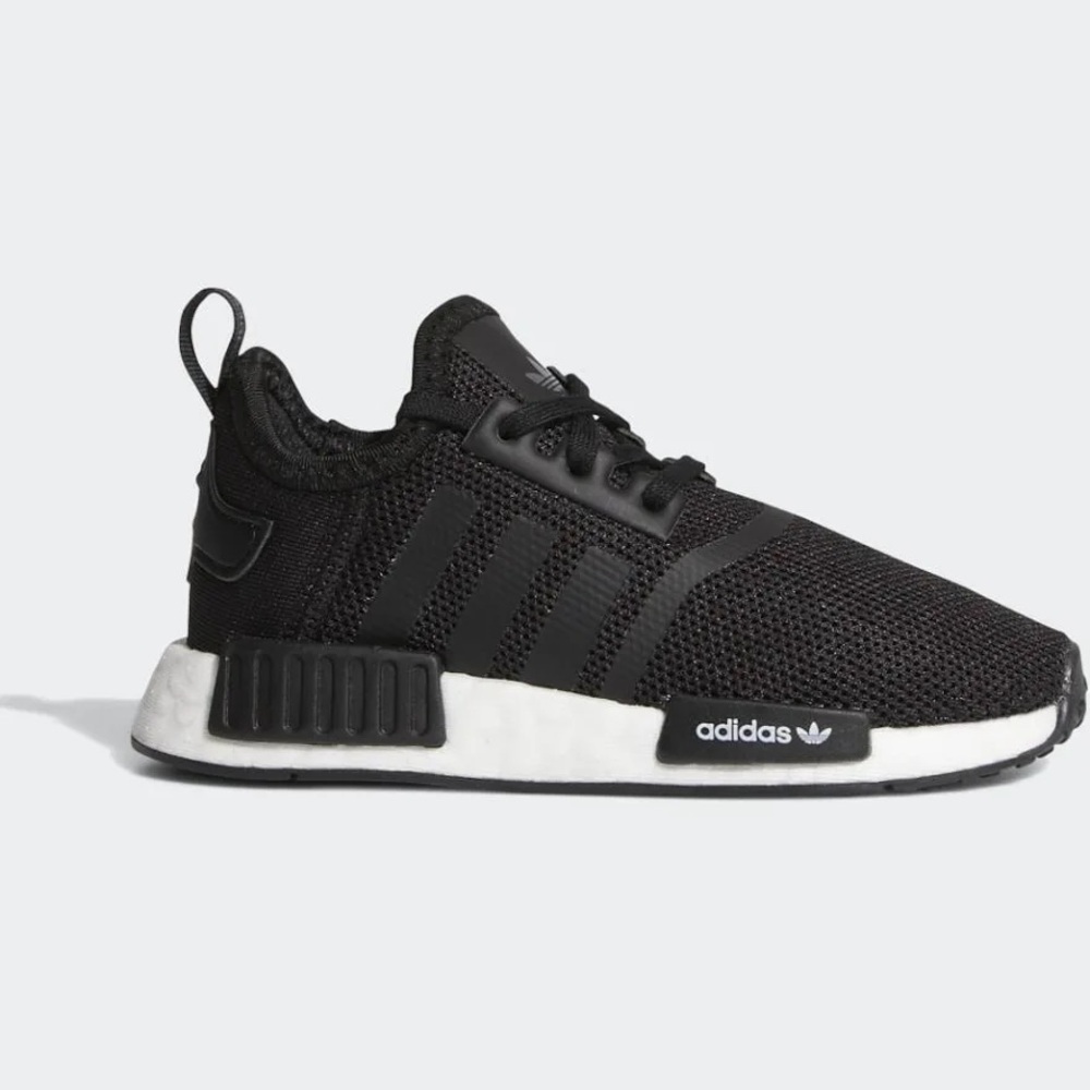 adidas NMD R1 Kids Black and White Slip-On Sneaker - Size 13K - NEW